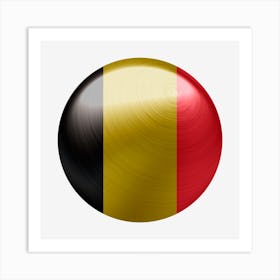 Belgium Flag Country Europe Art Print