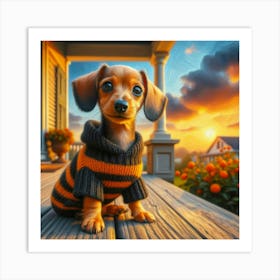 Dachshund 5 Art Print