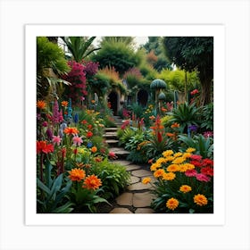 Garden Path 1 Art Print