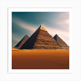 Giza Pyramids Art Print