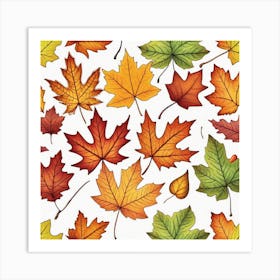 Autumn Leaves 26 Art Print