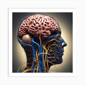 Brain And Nerves 3 Art Print