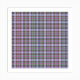 Plaid Fabric 39 Art Print