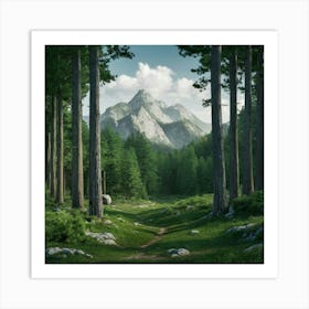 Forest Scene Art Print