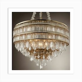 Chandelier With Crystals 1 Art Print