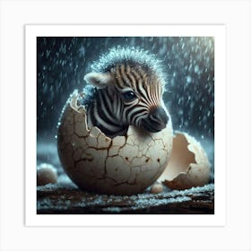 Baby Zebra 1 Art Print