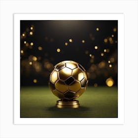 A golden ball 1 Art Print