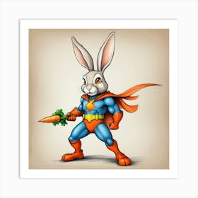 Super Bunny 22 Art Print