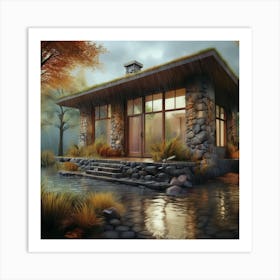 Cabin In The Woods 4 Art Print