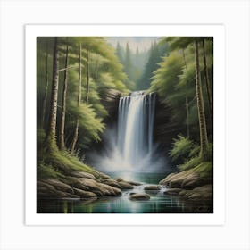 Leonardo Vision Xl This Tranquil Painting Portrays The Natural 0 Art Print