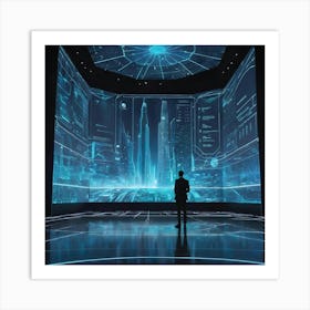 Futuristic City 20 Art Print