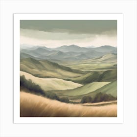 Landscape Painting 2 Art Print