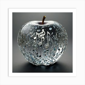 Apple With Music Notes 14 Art Print