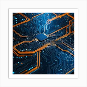 Computer Circuit Board 3 Art Print