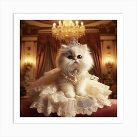 Princess Cat 2 Art Print