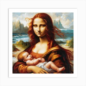 Lisa And Child Art Print