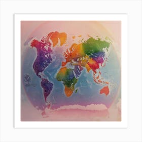 World Map 2 Art Print