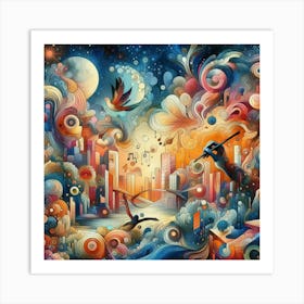 City In The Sky 1 Art Print