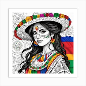 Mexican Girl 38 Art Print