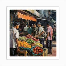 Fruit Market 1 Art Print