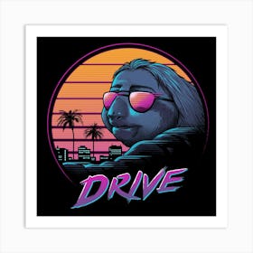 Drive sloth zootropolis Art Print