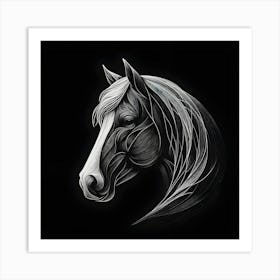 Horse Head 8 Art Print