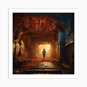 Golden Compass Art Print