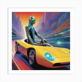 Futuristic Car 34 Art Print