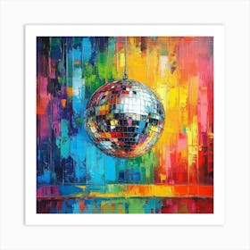 Disco Ball Art 46 Art Print