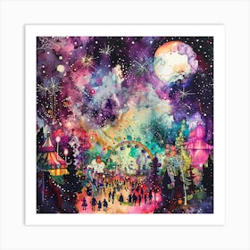 Csgboss Paint An Intricate Illustration Of A Carnival Where Rea A1d2114a 8df9 4452 A962 2f4491cc5211 Art Print