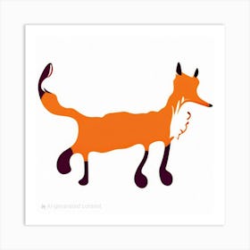 Lone Fox Art Print