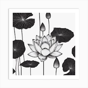 Lotus Flower 1 Art Print