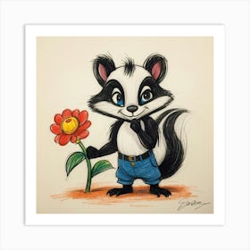 Skunk 2 Art Print