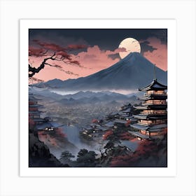 Japanese Pagoda Art Print