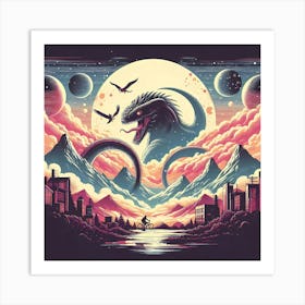 Godzilla Art Print