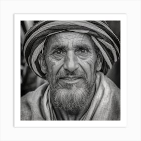 Portrait Of An Old Man 3 Art Print