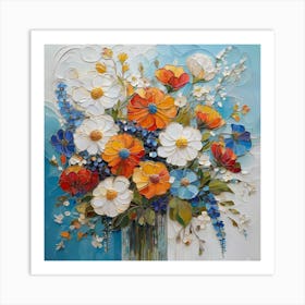 Flowers In A Vase 33 Art Print