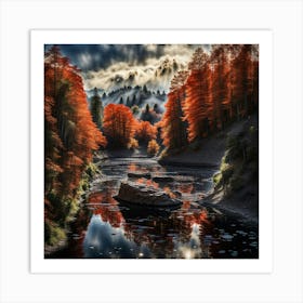 Autumn In The Mountains 1 Art Print