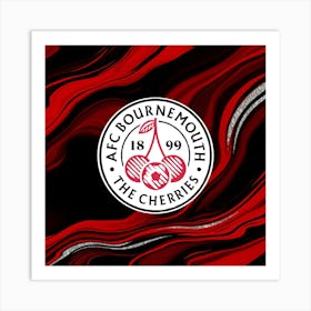 A.F.C. Bournemouth Logo Wall Arts 3 Art Print