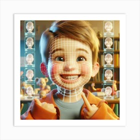 Face Of A Child Art Print