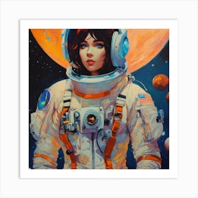 Space Girl Art Print