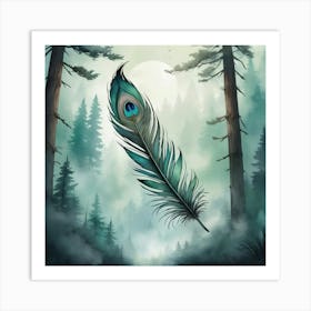 Peacock Feather Poster