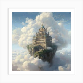 Castle In The Clouds Art Print