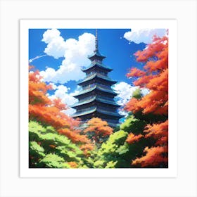 Pagoda Art Print