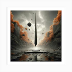 Apstract Explores the balance 1 Art Print