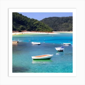 Boats In The Water Art Print