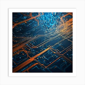 Circuit Board 25 Art Print