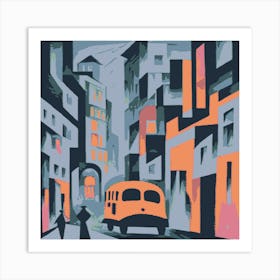Abstract City Street 8 Art Print