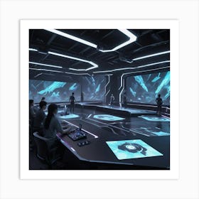 Futuristic Room 1 Art Print