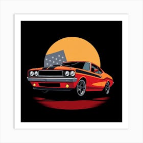 American Muscle Car 1 Art Print